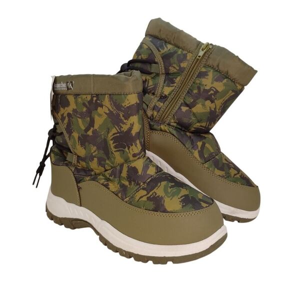 Avalanche Boys NW w/Tags Camoflage w/Zipper on Side Snow Boots - sz. 4 - Picture 1 of 7